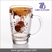 Taza / taza de cristal de la etiqueta, Taza / taza del vidrio impreso, Taza de cristal de la impresión (GB094212-QT-103)